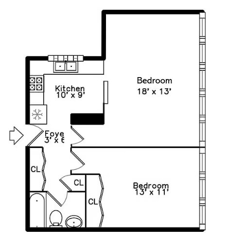 1451 E 55th St, Unit 423N in Chicago, IL - Building Photo