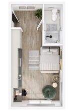 Bryan Flats in Fort Worth, TX - Foto de edificio - Floor Plan