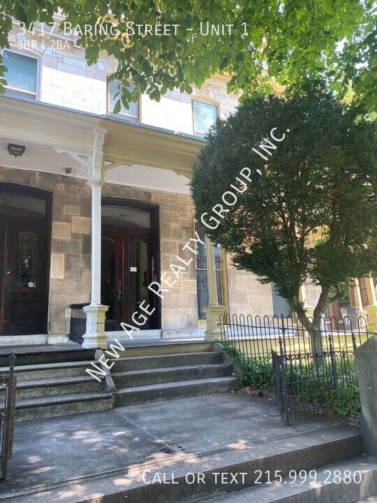 3417 Baring St, Unit Unit 1 in Philadelphia, PA - Building Photo