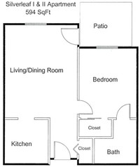 Silver Leaf I & II Apartments in Loveland, CO - Foto de edificio - Floor Plan