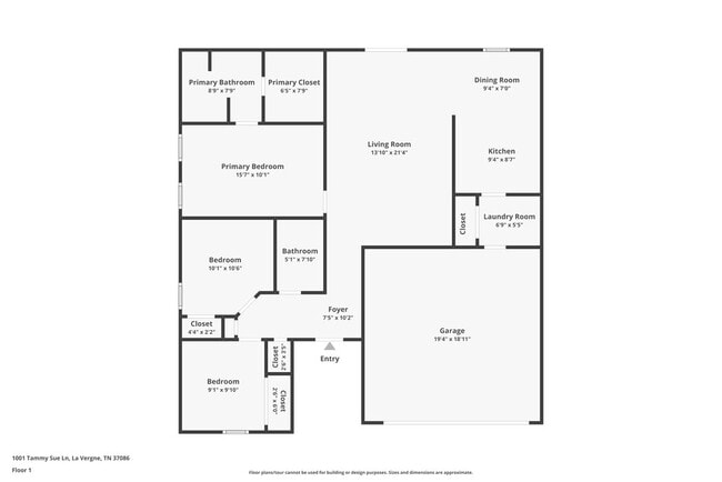 1001 Tammy Sue Ln in La Vergne, TN - Foto de edificio - Building Photo