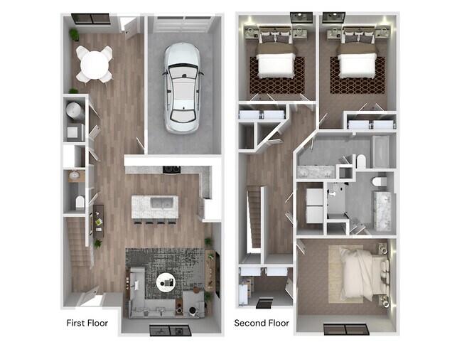 Legends Townhomes in Lebanon, TN - Foto de edificio - Floor Plan
