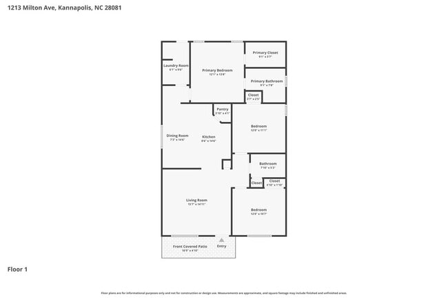 1213 Milton Ave in Kannapolis, NC - Building Photo - Building Photo