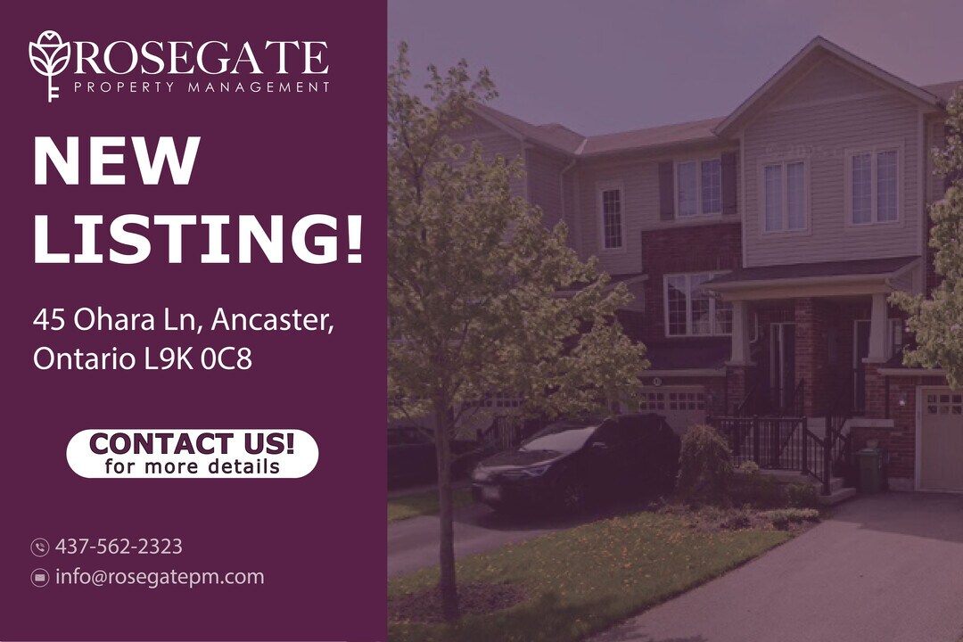 Bright & Modern 3-Bed Townhome in Ancaster in Hamilton, ON - Building Photo
