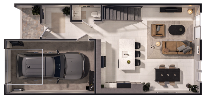 Elevate Townhomes in Las Vegas, NV - Foto de edificio - Floor Plan