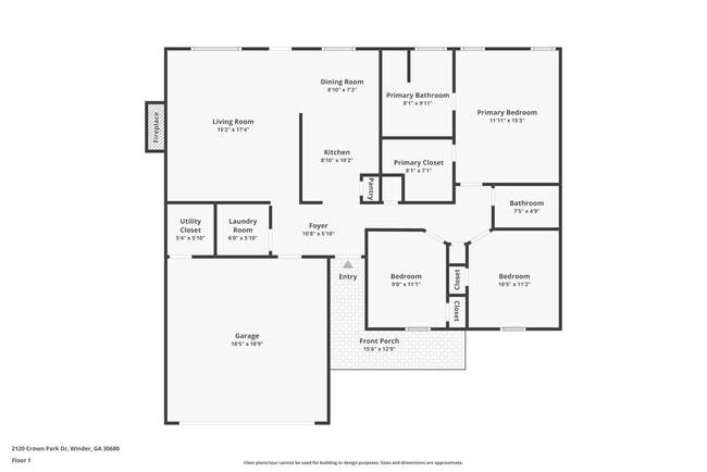 2120 Crown Park Dr in Winder, GA - Foto de edificio - Building Photo