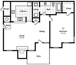 Village at Crown Woods in Tulsa, OK - Foto de edificio - Floor Plan