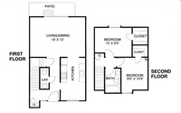 Hazelcrest Place Apartments & Townhomes in Hazel Park, MI - Foto de edificio - Floor Plan