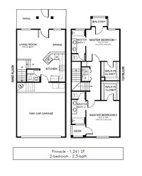 Las Piedras Townhomes in Phoenix, AZ - Building Photo - Floor Plan