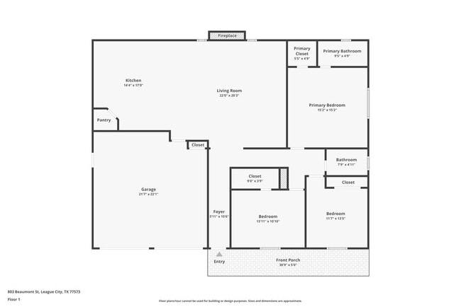 803 Beaumont St in League City, TX - Foto de edificio - Building Photo