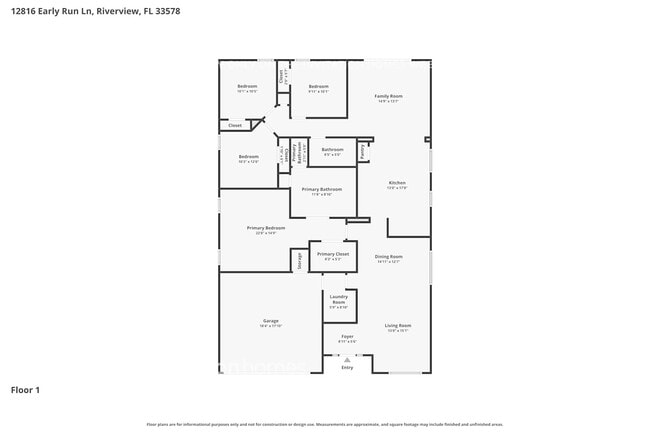 12816 Early Run Ln in Riverview, FL - Foto de edificio - Building Photo