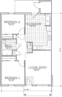 2 Bedroom Unit - 2 Bedrooms 1.5 Bath from $596 to $654 - 2 bedrooms from $596 to $654 - Crossroads Meadow Apartments in Ebensburg, Pennsylvania