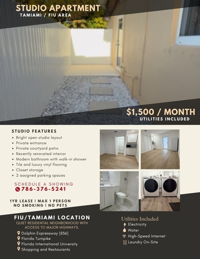 2712 SW 118th Ct, Unit Studio in Miami, FL - Building Photo - Building Photo
