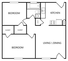 Metker Gardens in Irving, TX - Foto de edificio - Floor Plan