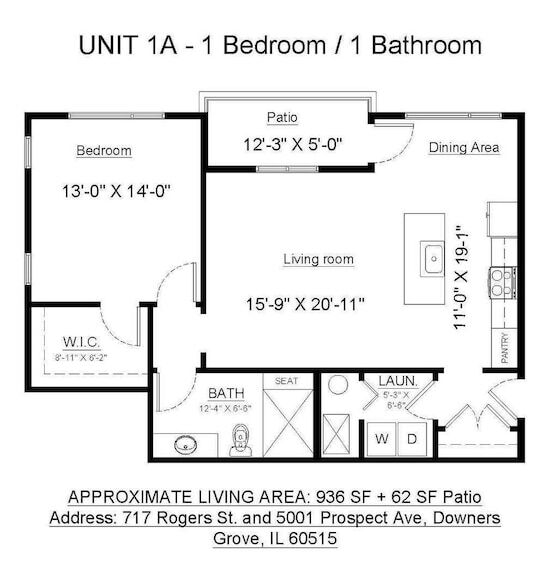 5001 Prospect Ave, Unit 1A in Downers Grove, IL - Building Photo - Building Photo