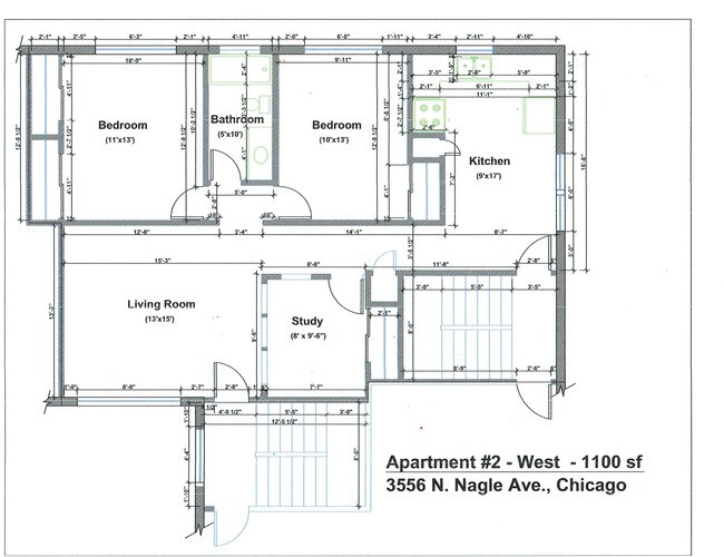 3556 N Nagle Ave-Unit -Apartment 2W in Chicago, IL - Building Photo - Building Photo