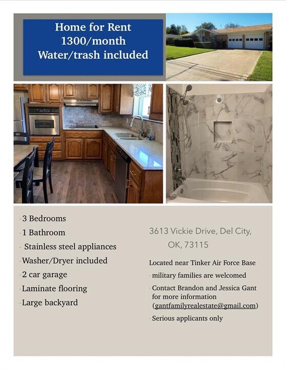3613 Vickie Dr in Del City, OK - Building Photo