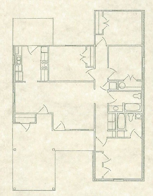 Riverbend in Alexandria, LA - Foto de edificio - Floor Plan