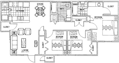 The Heights Apartments in Big Spring, TX - Building Photo - Floor Plan