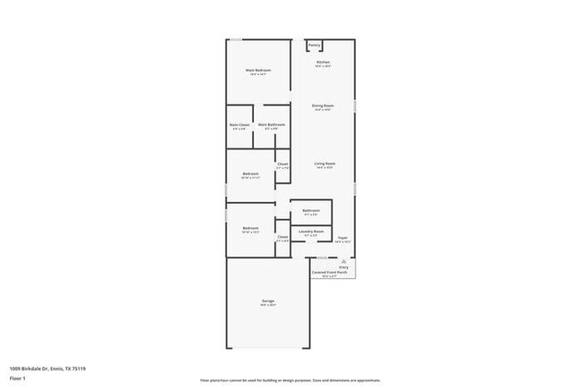 1009 Birkdale Dr in Ennis, TX - Foto de edificio - Building Photo