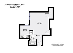 1091 Boylston St, Unit 48 in Boston, MA - Building Photo - Building Photo