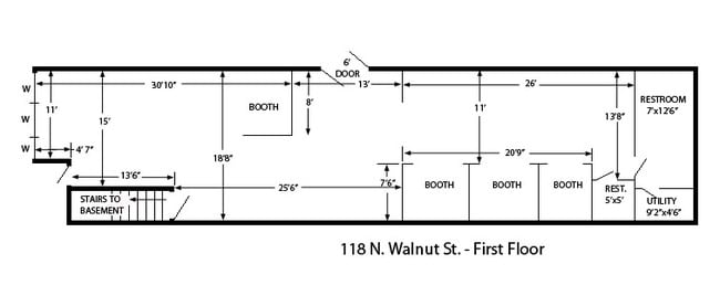 118 N Walnut St in Champaign, IL - Foto de edificio - Floor Plan