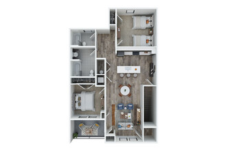 Union at Oak Grove in Howell, MI - Foto de edificio - Floor Plan