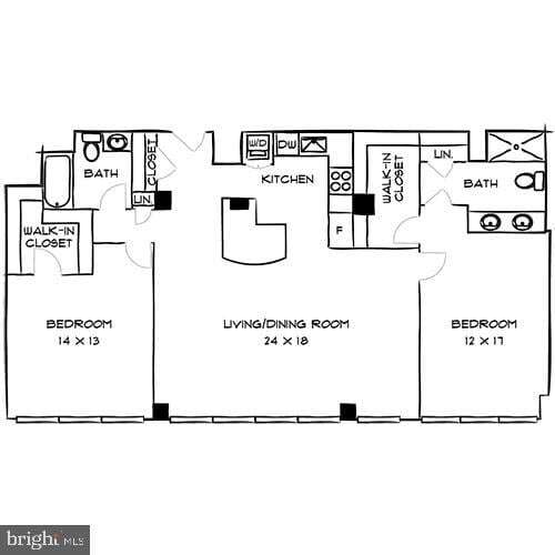 1815 John F Kennedy Blvd, Unit 2B-1412 in Philadelphia, PA - Building Photo