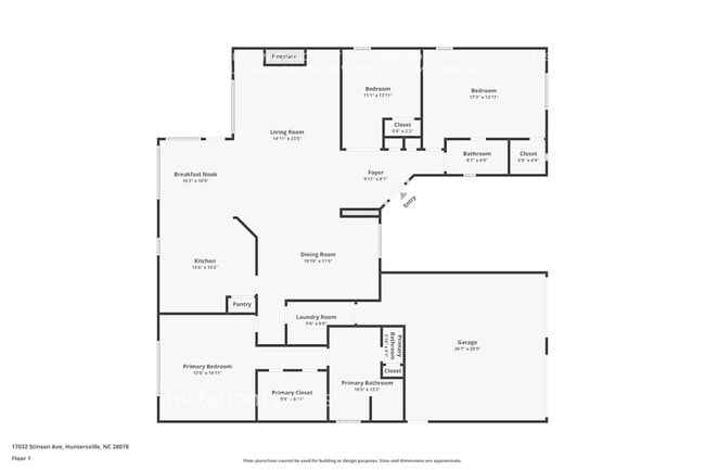 17032 Stinson Ave in Huntersville, NC - Foto de edificio - Building Photo