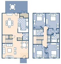 Fort Story Family Homes in Virginia Beach, VA - Foto de edificio - Floor Plan