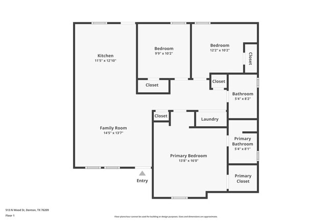 513 N Wood St in Denton, TX - Foto de edificio - Building Photo