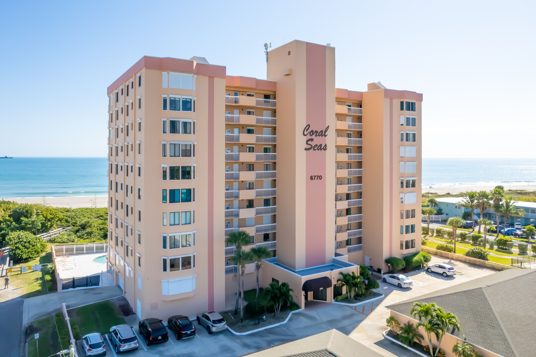 CORAL SEAS CONDOMINIUM in Cocoa Beach, FL - Building Photo