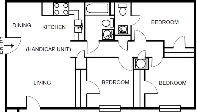 Windsong Apartments in West Lafayette, IN - Foto de edificio - Floor Plan