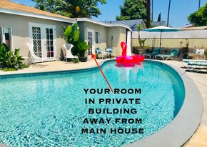 1925 Rochester Cir, Unit pool room in Los Angeles, CA - Building Photo