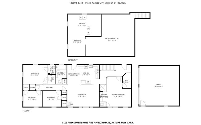 12509 E 53rd Terrace in Kansas City, MO - Building Photo - Building Photo