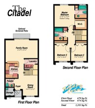 Hidden Court Townhomes in Hollywood, FL - Building Photo - Floor Plan