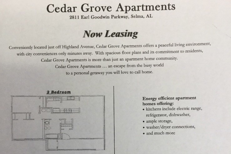 Cedar Grove Apartments in Selma, AL - Building Photo