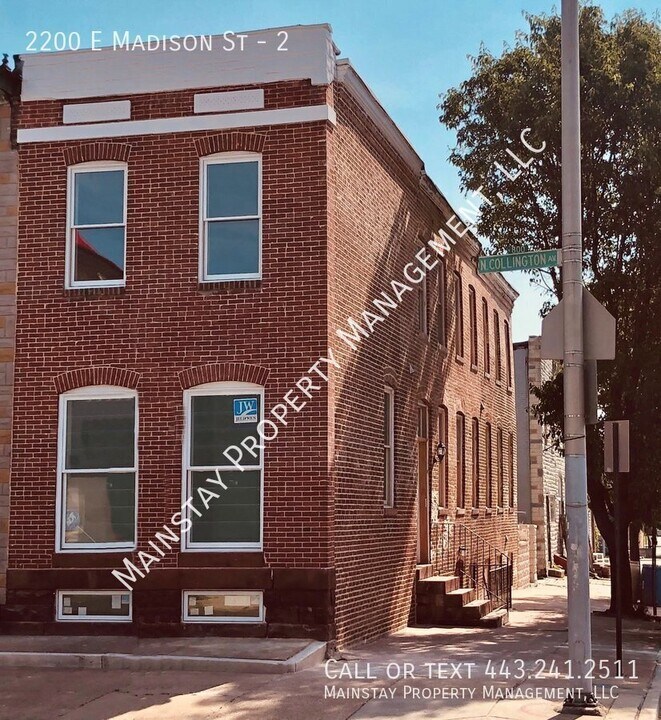 2200 E Madison St in Baltimore, MD - Building Photo