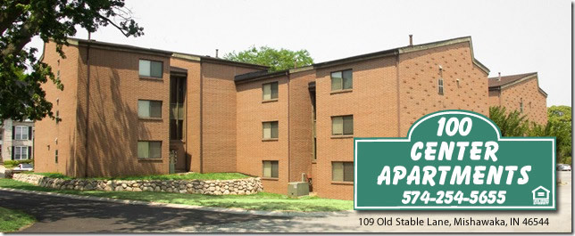 100 Center Apartments in Mishawaka, IN - Building Photo