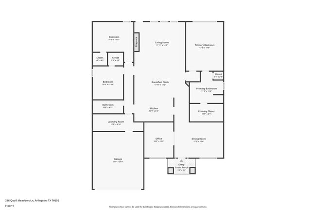 216 Quail Meadows Ln in Arlington, TX - Foto de edificio - Building Photo