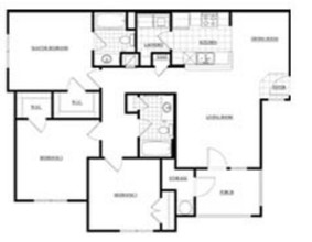 Highland Village Apartments in Cary, NC - Foto de edificio - Floor Plan