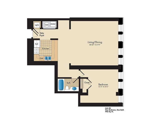 Historic Row Apartments in Washington, DC - Building Photo - Floor Plan