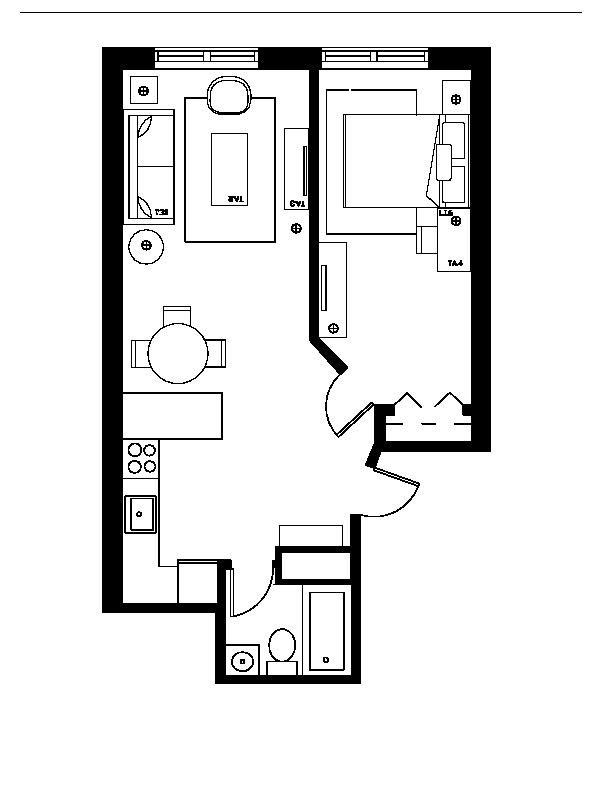 Furnished Quarters at 142 West 86th Street in New York, NY - Building Photo - Floor Plan