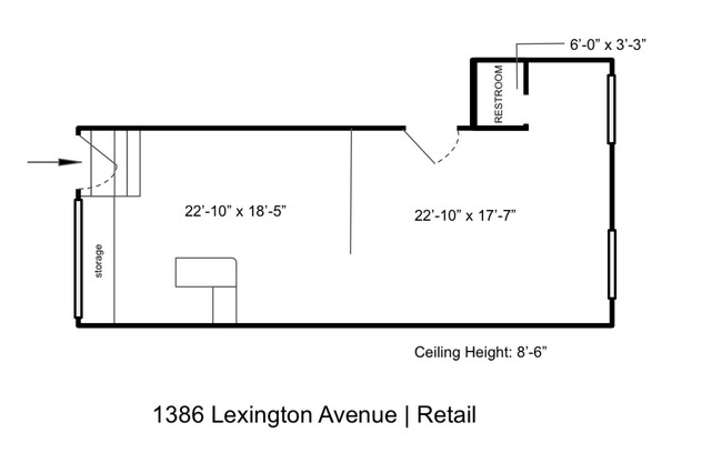 1386 Lexington Ave in New York, NY - Building Photo - Floor Plan