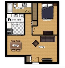 Park High Apartments in Highland Park, MI - Foto de edificio - Floor Plan