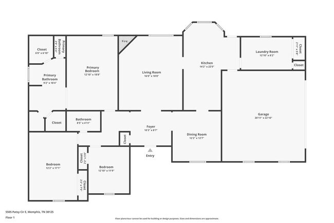 5505 Patsy Cir E in Memphis, TN - Foto de edificio - Building Photo
