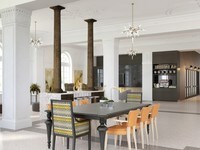 Spend time relaxing in the Lounge - The Hamilton Midtown Detroit Apartments in Detroit, Michigan