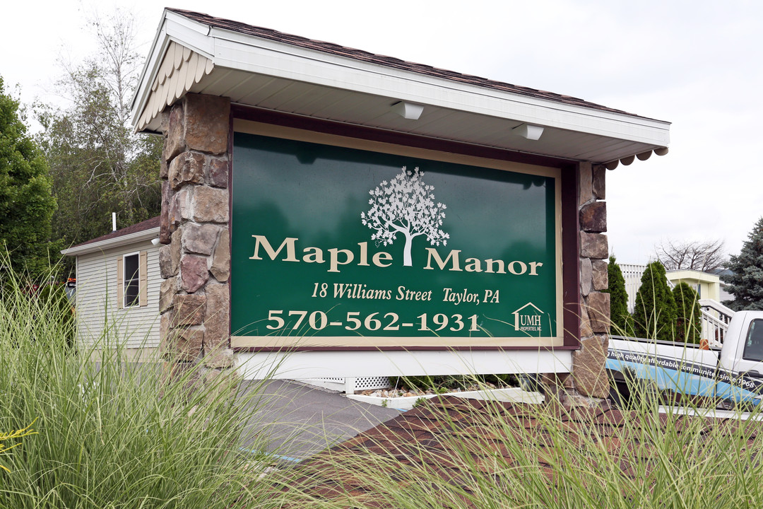 Maple Manor Manufactured Homes in Taylor, PA - Foto de edificio