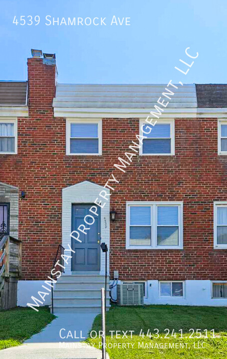 4539 Shamrock Ave in Baltimore, MD - Building Photo