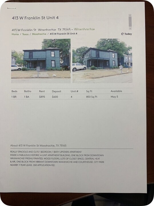 413 W Franklin St in Waxahachie, TX - Building Photo